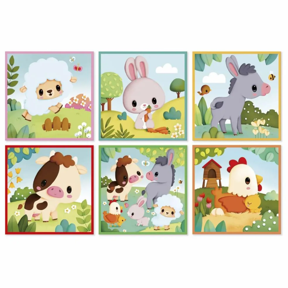 Cubes animaux de la ferme
