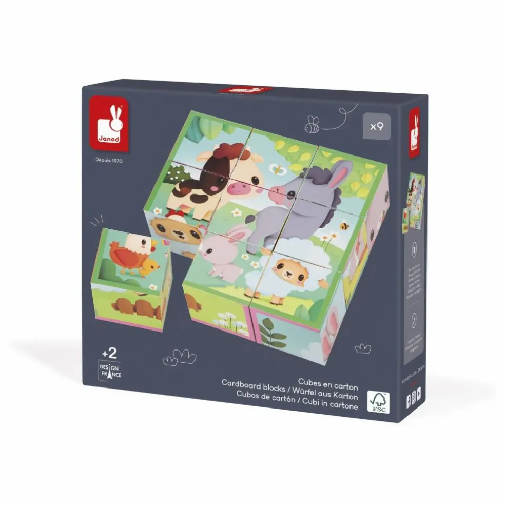 Cubes animaux de la ferme
