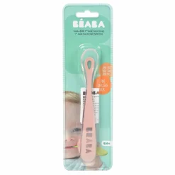 Cuillère 1er âge soft en silicone | Rose pâle