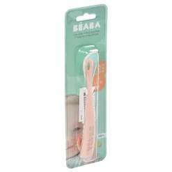 Cuillère 1er âge soft en silicone | Rose pâle