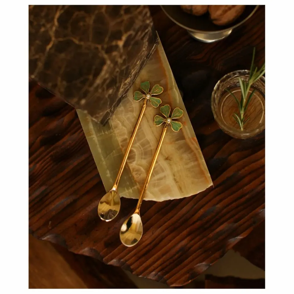 Cuillères à café - Set de 2 | Doré