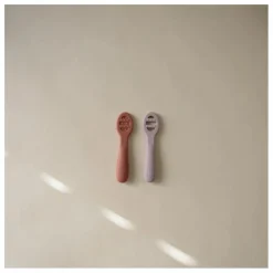 Cuillères bébé en silicone | Lilas