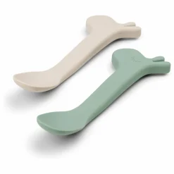 Cuillères en silicone Lalee - Set de 2 | Vert