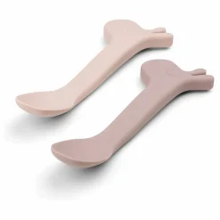 Cuillères en silicone Lalee - Set de 2 | Rose