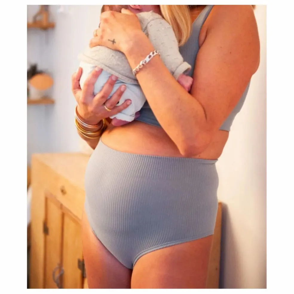 Culotte Taille Haute Everyday | Bleu gris