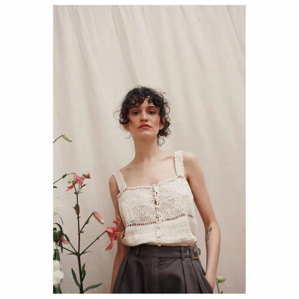 Débardeur Belicia Crochet | Ecru