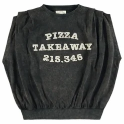 Débardeur Joana Pizza Takeaway Coton Flamé | Noir