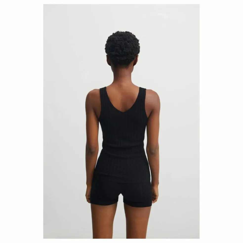 Débardeur Laine Mérinos - Collection Femme | Noir