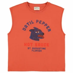 Débardeur Sophie Datil Pepper Coton Flamé | Terracotta