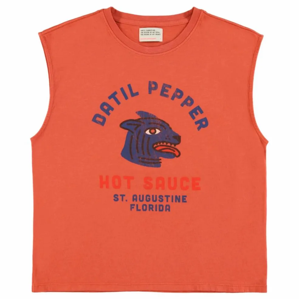 Débardeur Sophie Datil Pepper Coton Flamé | Terracotta