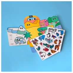 Décor avec stickers repositionnables Animaux
