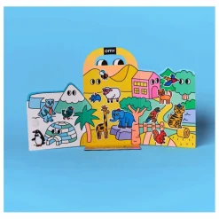 Décor avec stickers repositionnables Animaux