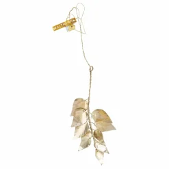 Décoration branche à suspendre | Doré