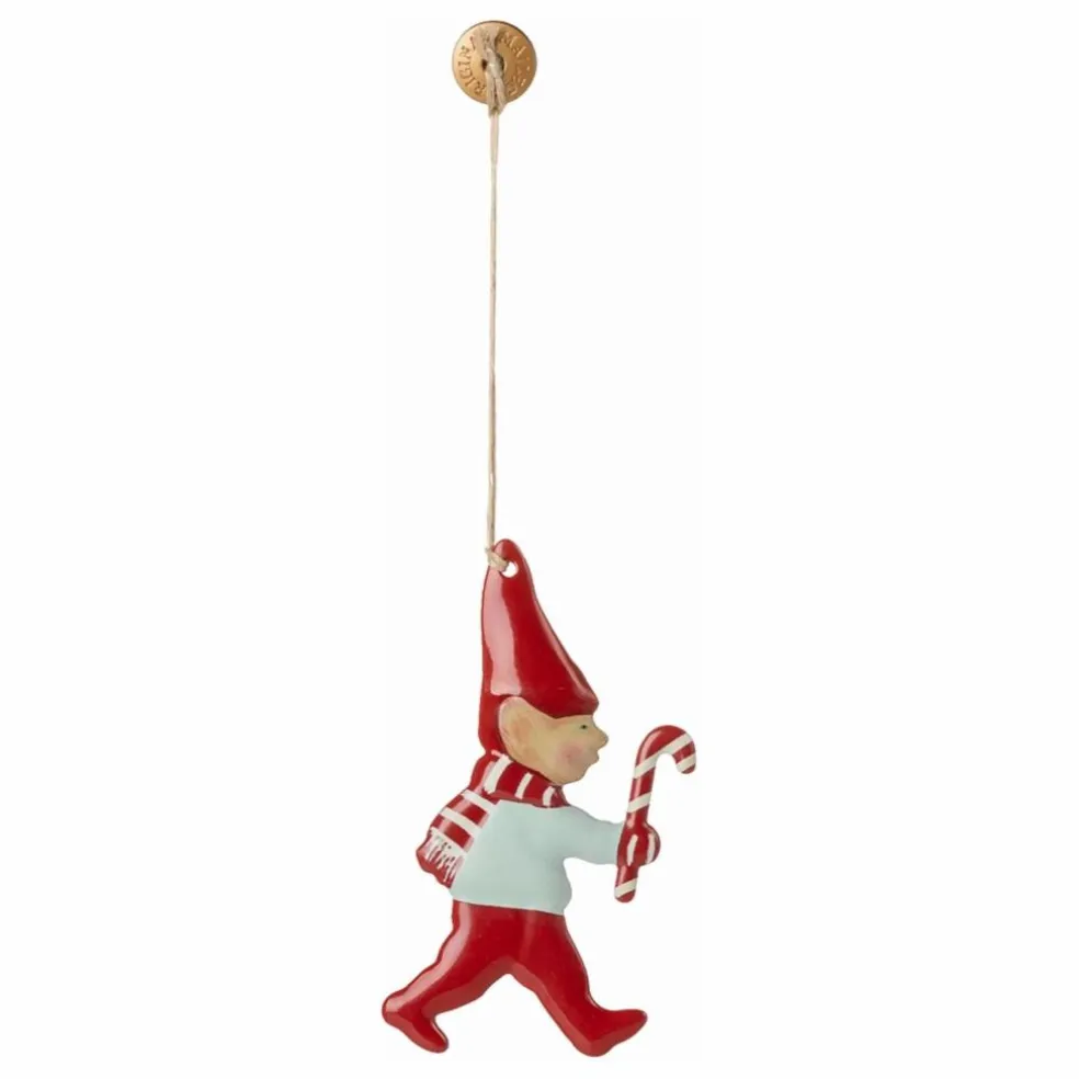 Décoration de Noël Lutin Pixy et son sucre d'orge