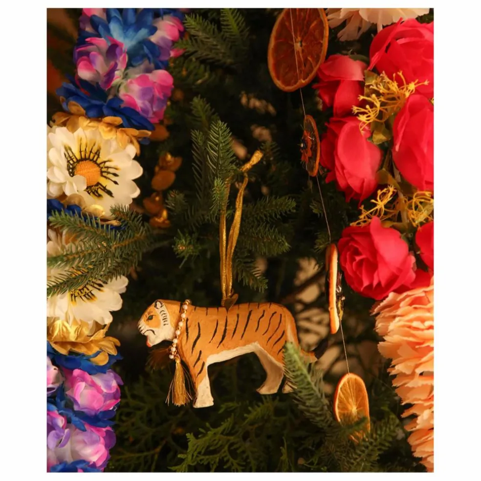 Décoration de Noël Tinsel | Jaune