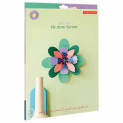 Décoration murale Fleur Pistache sorbet