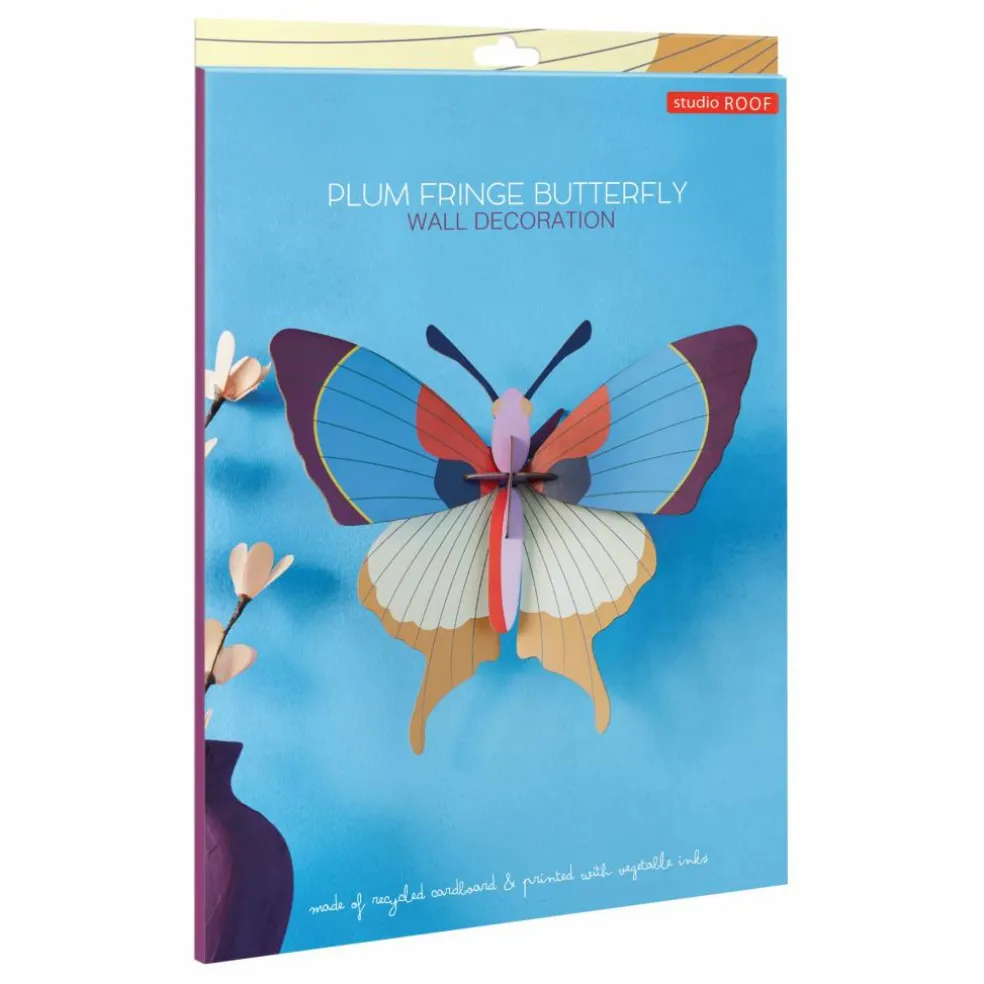 Décoration murale Fringe Butterfly | Prune