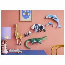 Décorations murales Pandas - Set de 2 | Noir
