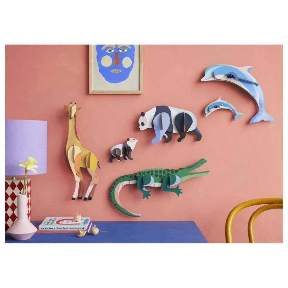 Décorations murales Pandas - Set de 2 | Noir
