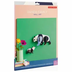 Décorations murales Pandas - Set de 2 | Noir