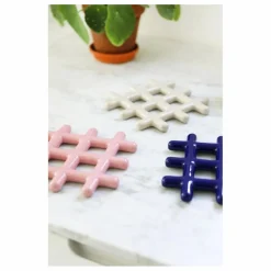 Dessous de plat Grid | Bleu