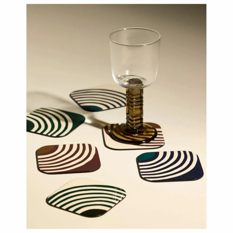 Dessous de verre laqués Mirage - Set de 6 | Thé de Chine
