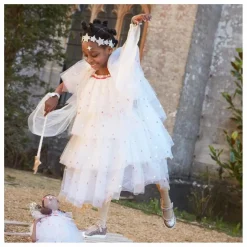 Déguisement Ange en tulle avec couronne