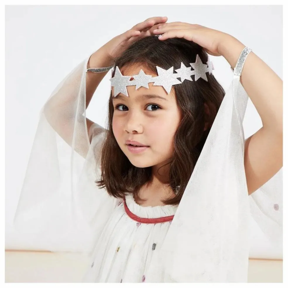 Déguisement Ange en tulle avec couronne