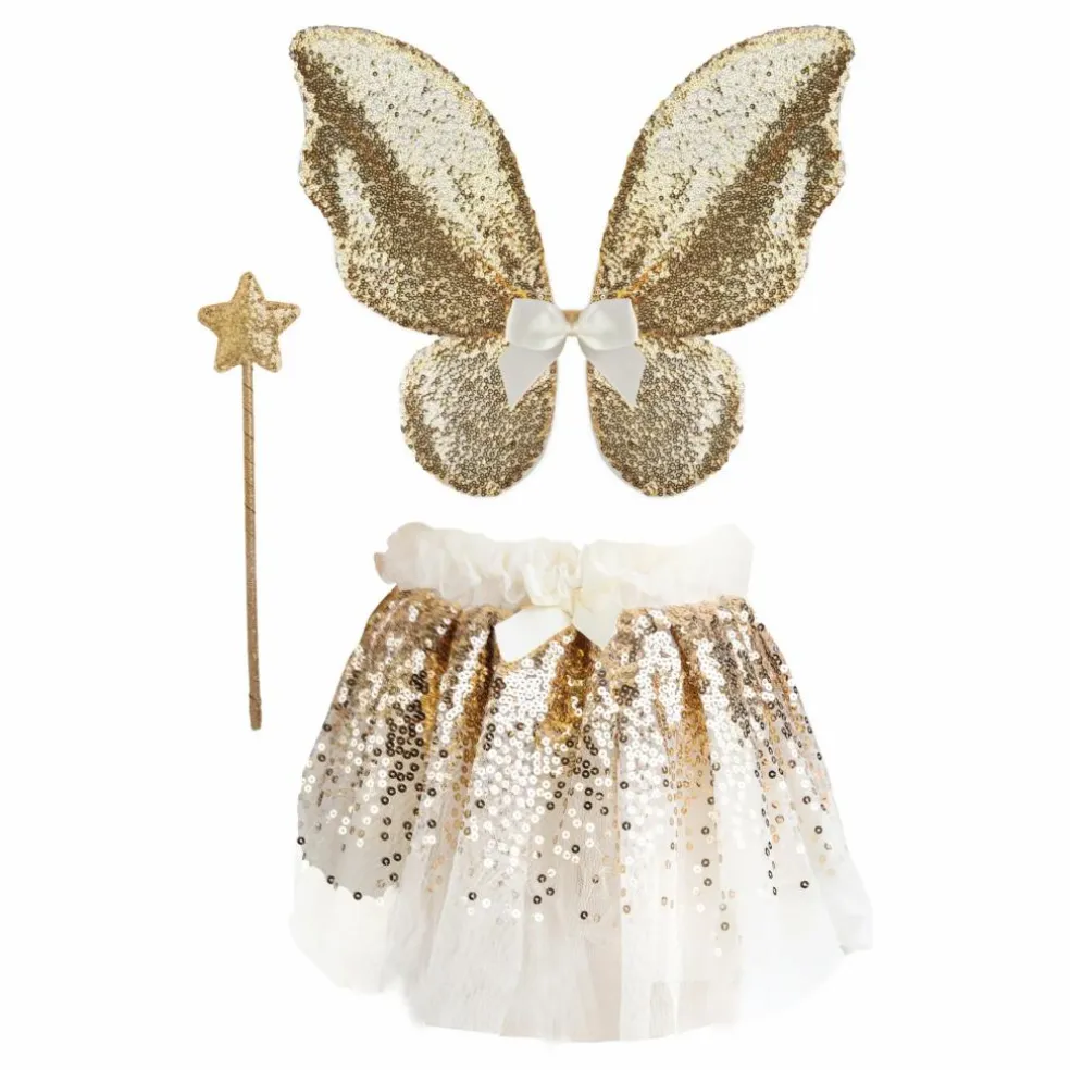 Déguisement Papillon sequin | Doré