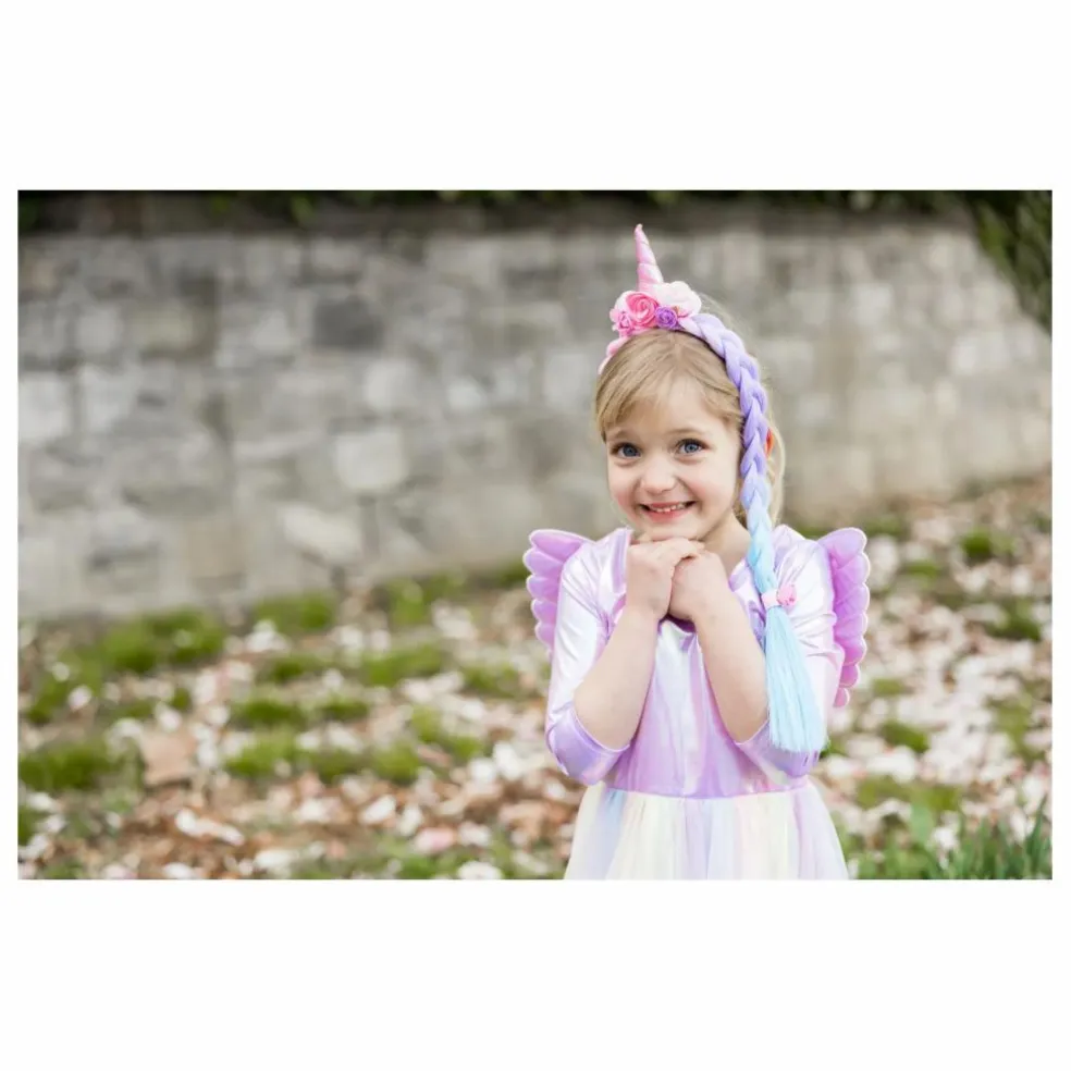 Déguisement robe de Pégase et son serre-tête | Rose