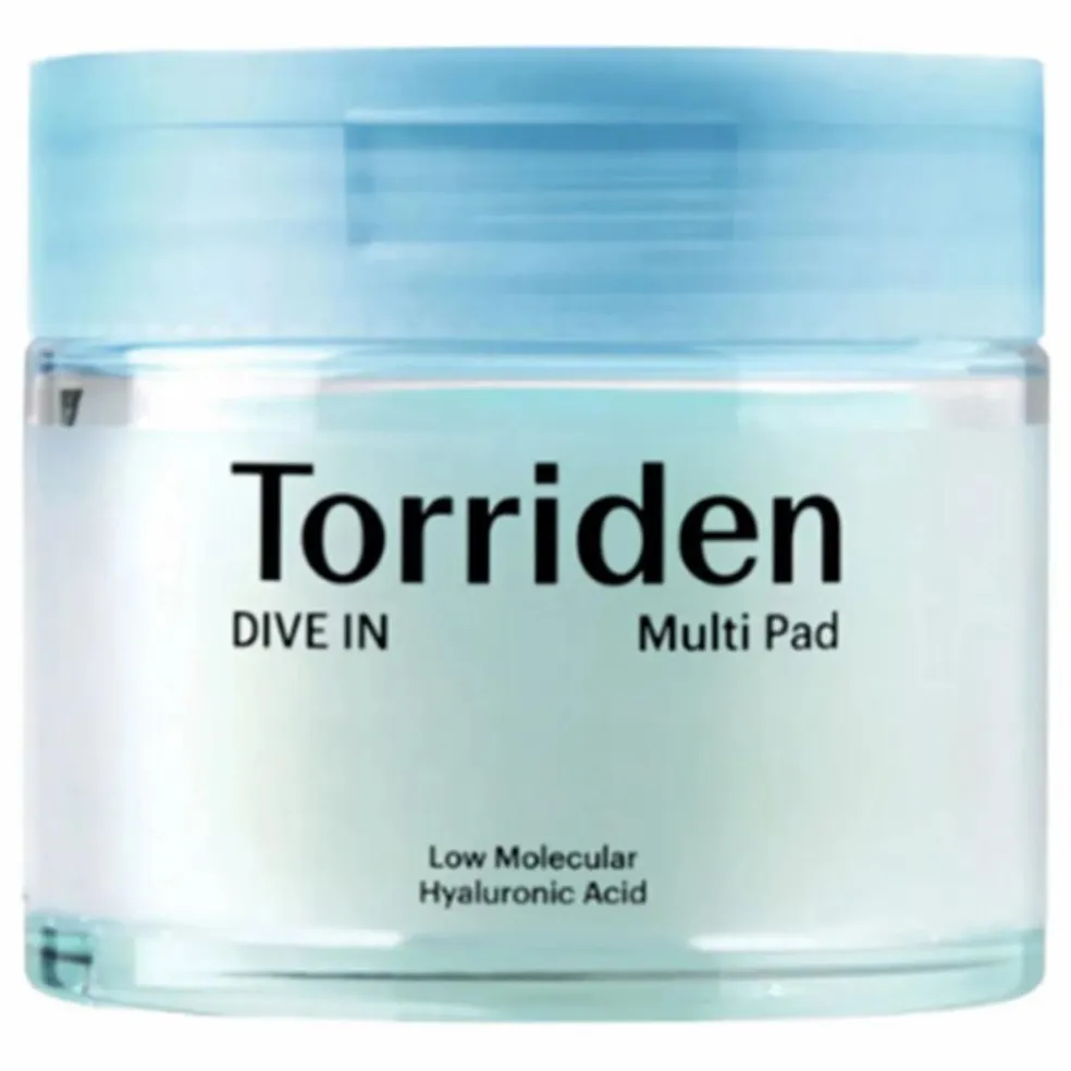 Disques tonifiants et apaisants à l'acide hyaluronique Dive In - 80 pads