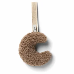 Doudou attache tétine lune | Brun