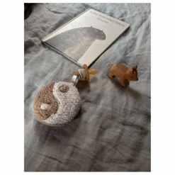 Doudou attache tétine Yin Yang | Beige