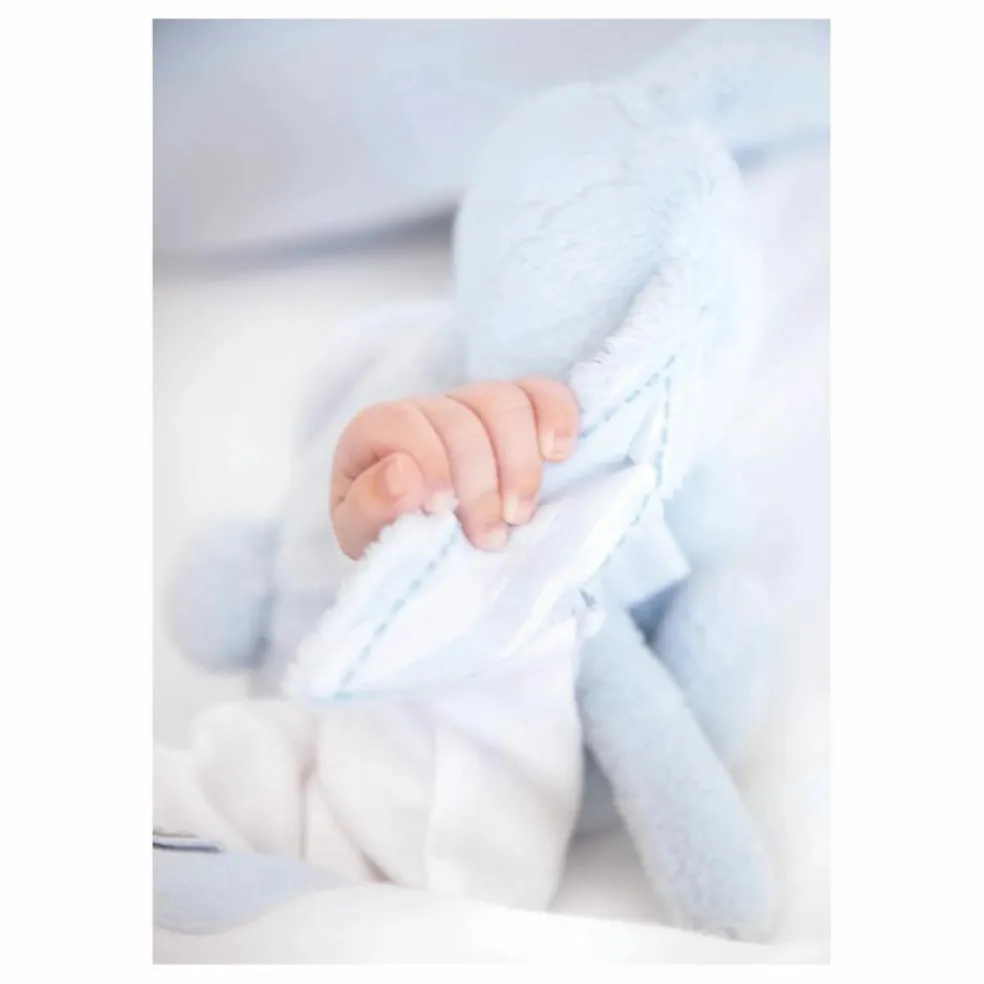 Doudou Augustin le lapin tout doux | Bleu ciel