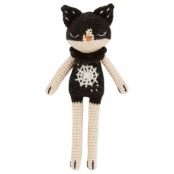 Doudou Chat Toile | Noir