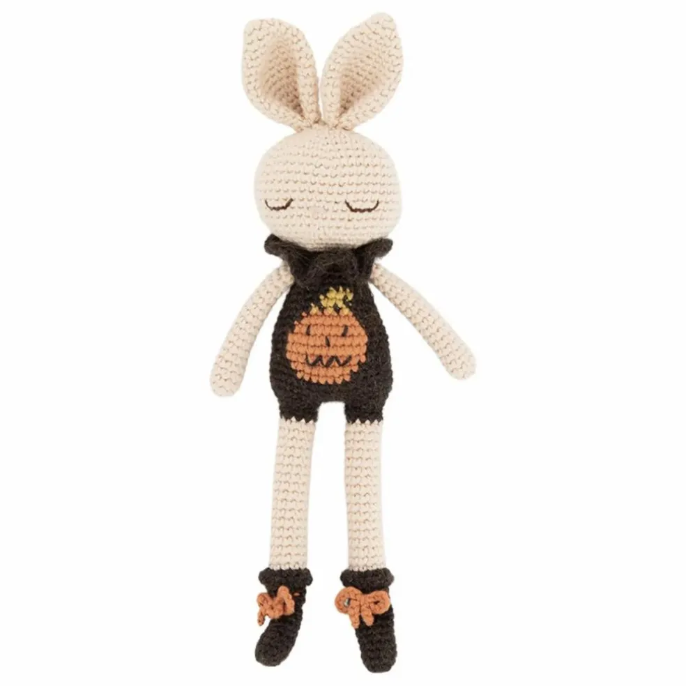 Doudou Lapin Citrouille | Blanc