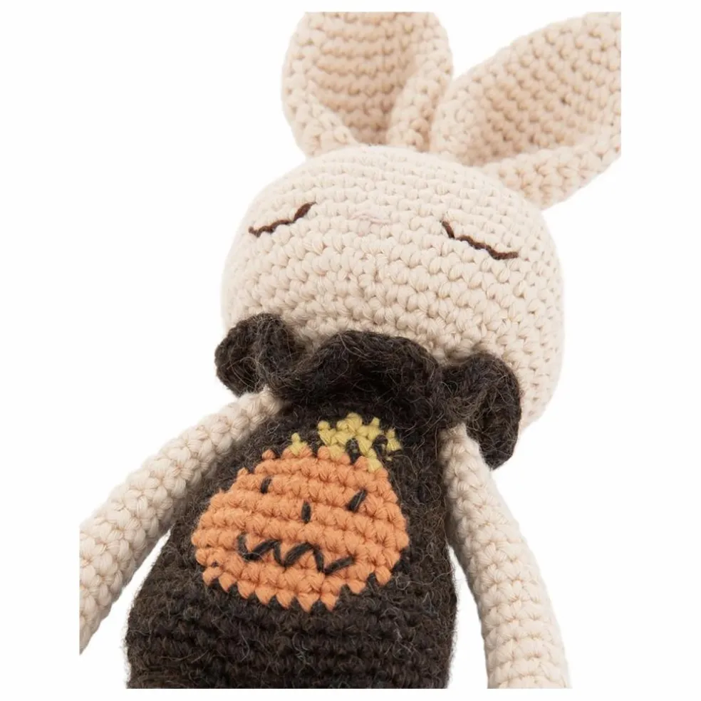 Doudou Lapin Citrouille | Blanc