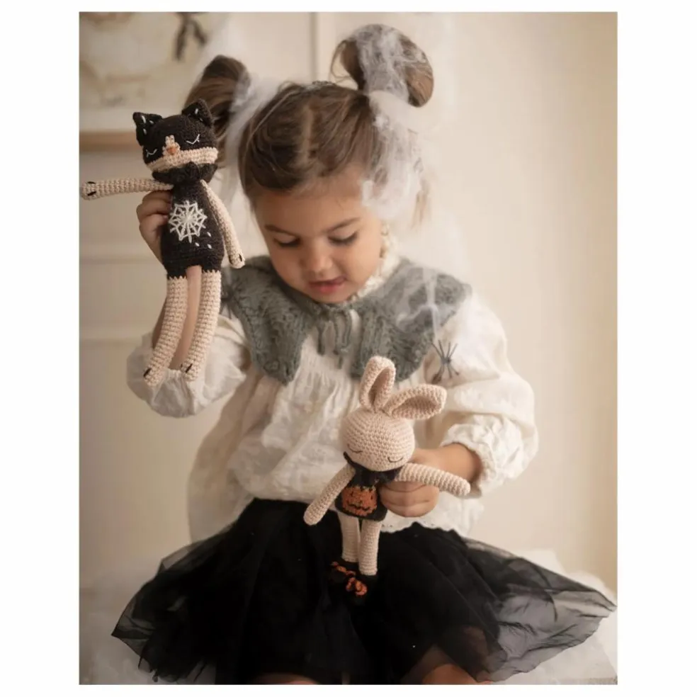 Doudou Lapin Citrouille | Blanc