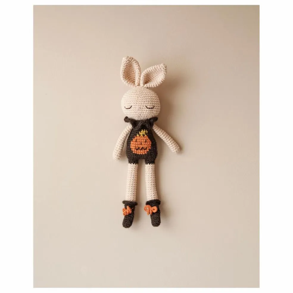 Doudou Lapin Citrouille | Blanc