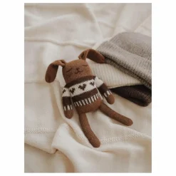 Doudou Lapin pull jacquard | Mocha