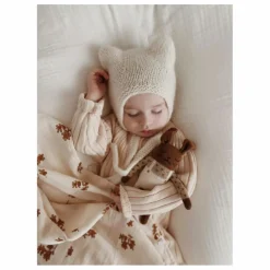 Doudou Lapin salopette | Ecru