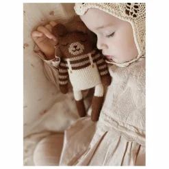 Doudou Ourson salopette | Ecru