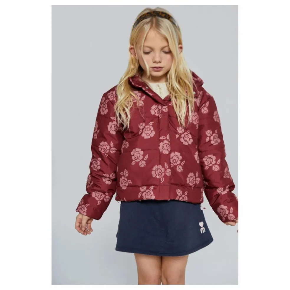 Doudoune Gaia Fleurie | Rouge