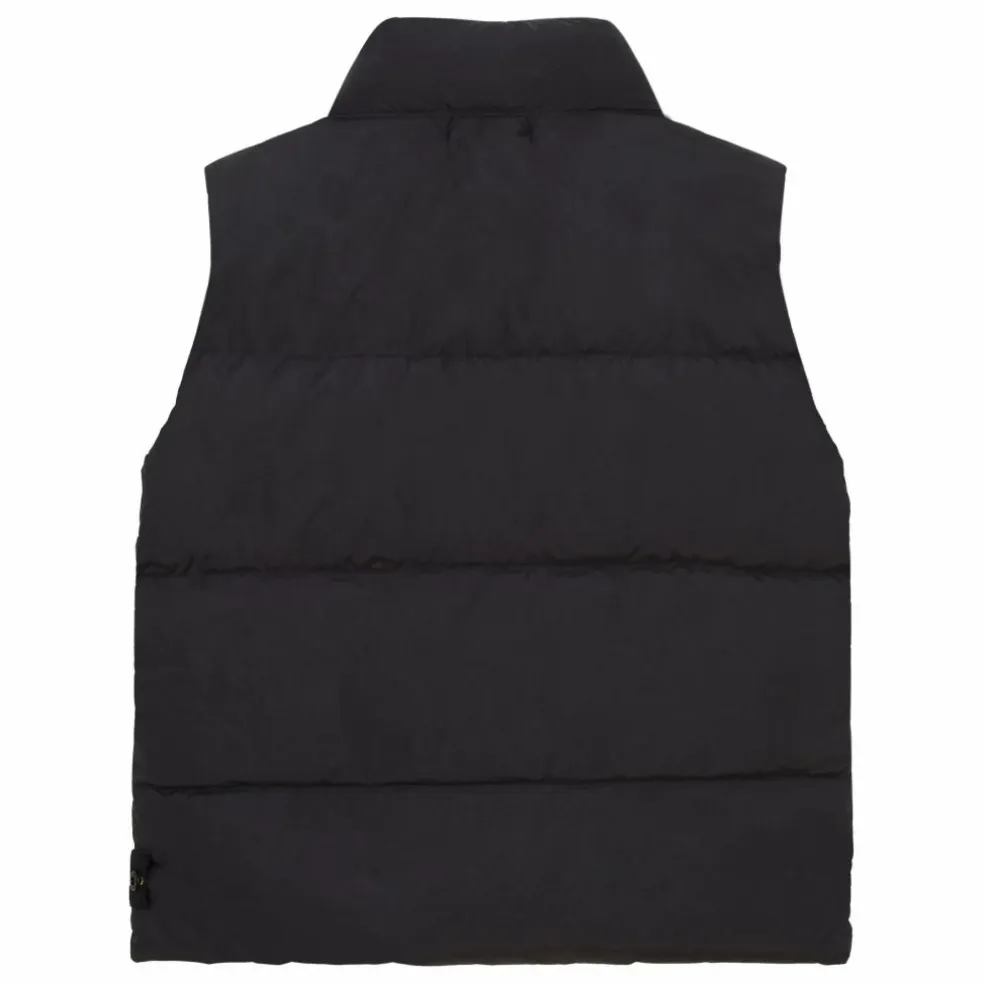 Doudoune Sans Manches Logo | Noir