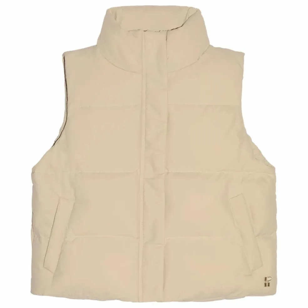 Doudoune Sans Manches Temper Fibres Recyclées | Beige