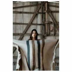 Drap de plage Dakota Stripe | Ecru