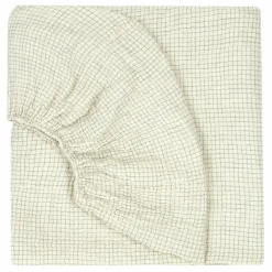 Drap-housse Blue Grid | Bleu