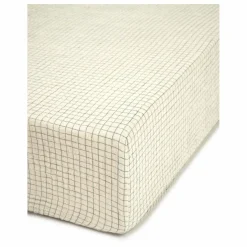 Drap-housse Blue Grid | Bleu