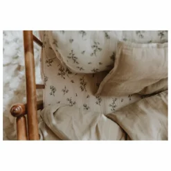 Drap-housse Bluebell en mousseline de coton | Crème