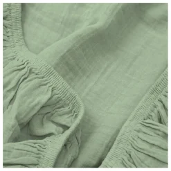 Drap-housse Dili en voile de coton | Vert amande